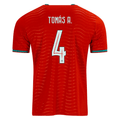 PUMA Men's Portugal Tomas A.  Home World Cup 2026 Soccer Jersey (Club Red/Green Lagoon)