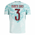 PUMA Men's Ruben Dias Portugal 2026 Authentic Match Away Jersey (White/Green Lagoon)