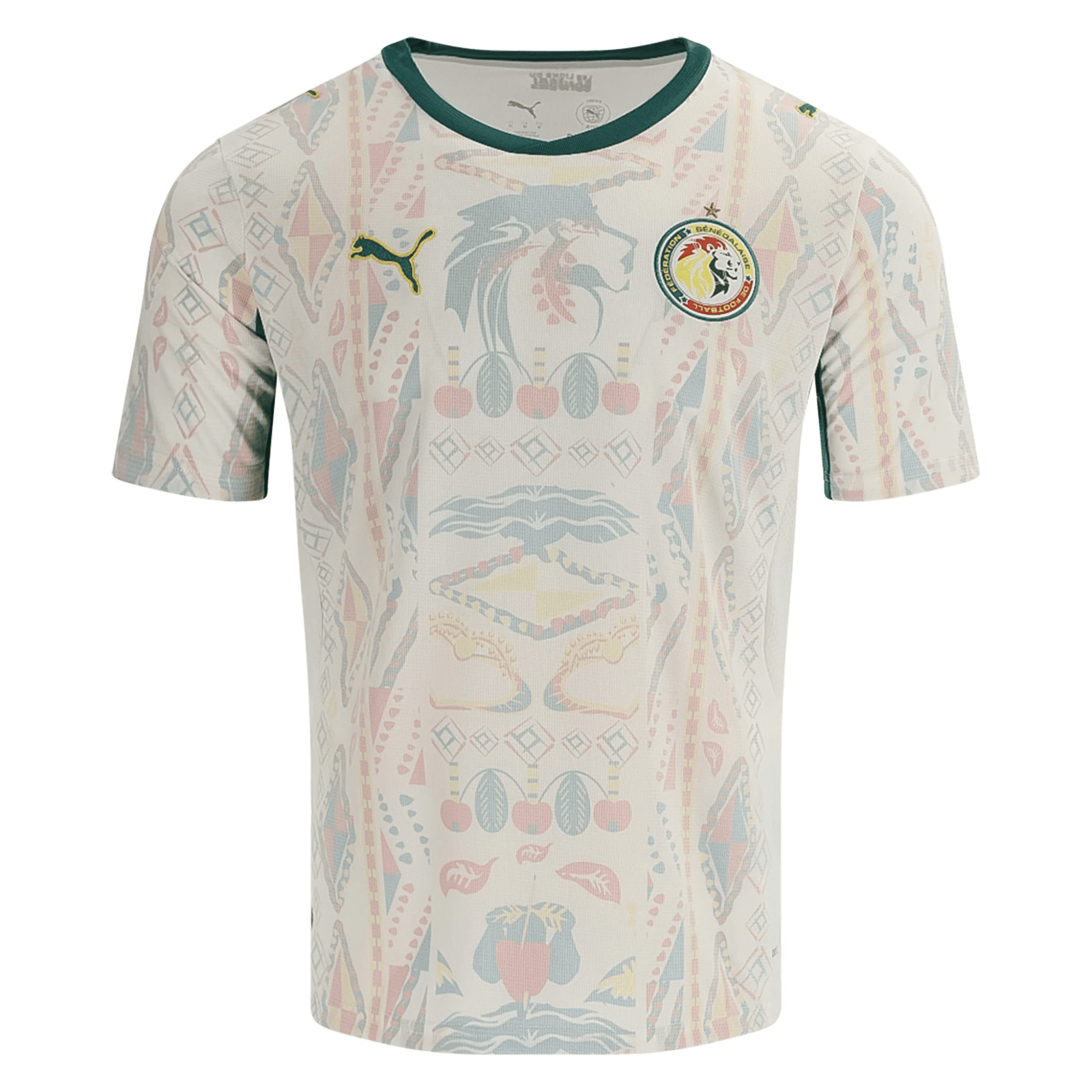 Puma Mens Senegal 2026 Home Stadium Jersey (White/Green) | SoccerWearhouse