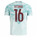 PUMA Men's Vitinha Portugal 2026 Authentic Match Away Jersey (White/Green Lagoon)