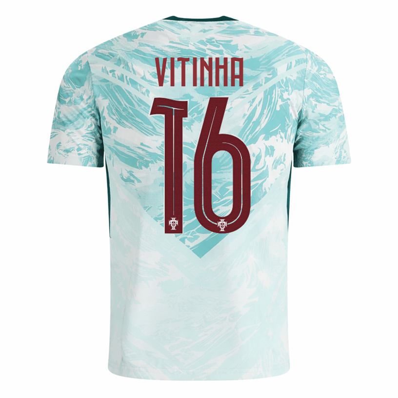 PUMA Men's Vitinha Portugal 2026 Authentic Match Away Jersey (White/Green Lagoon) | SoccerWearhouse