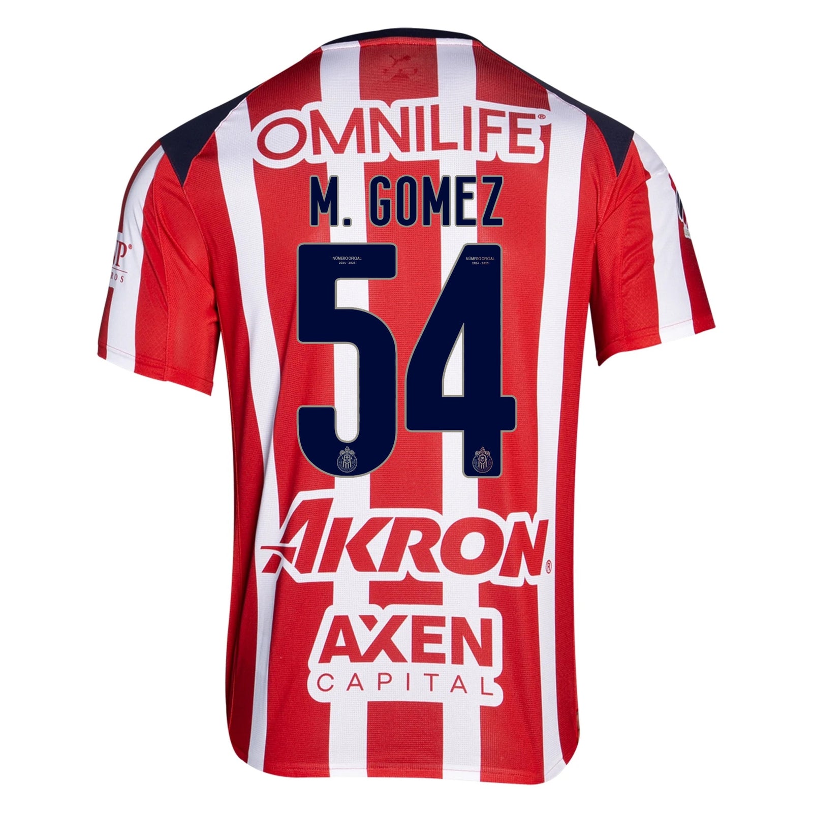 Puma Miguel Gomez Men's Chivas De Guadalajara Home Jersey 25/26 (Puma Red/White) | SoccerWearhouse