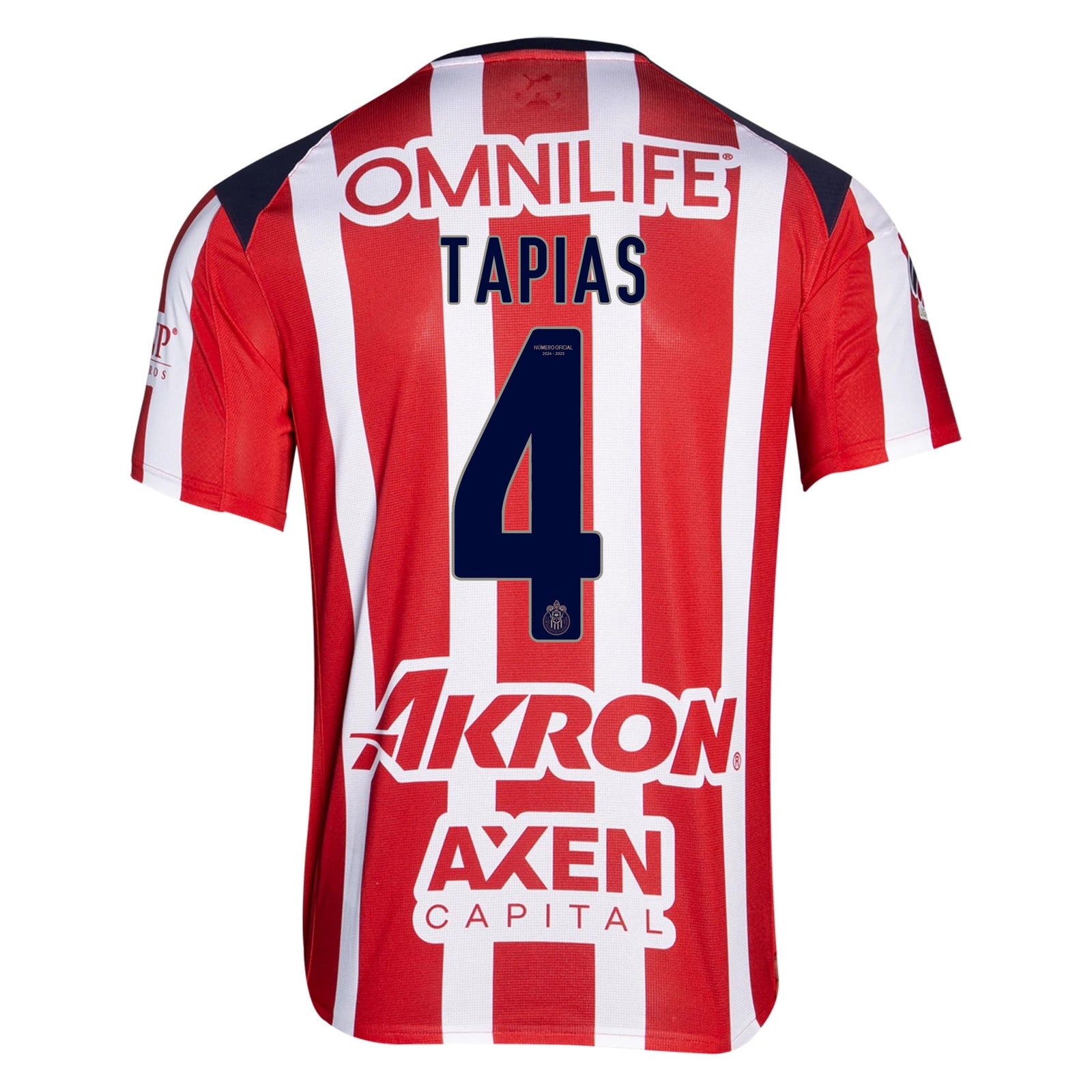 Puma Miguel Tapias Men's Chivas De Guadalajara Home Jersey 25/26 (Puma Red/White) | SoccerWearhouse