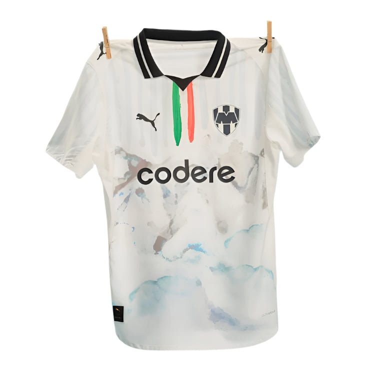 Puma Monterrey 25/26 Kid Super Authentic Jersey (Puma White/Deep Navy) | SoccerWearhouse