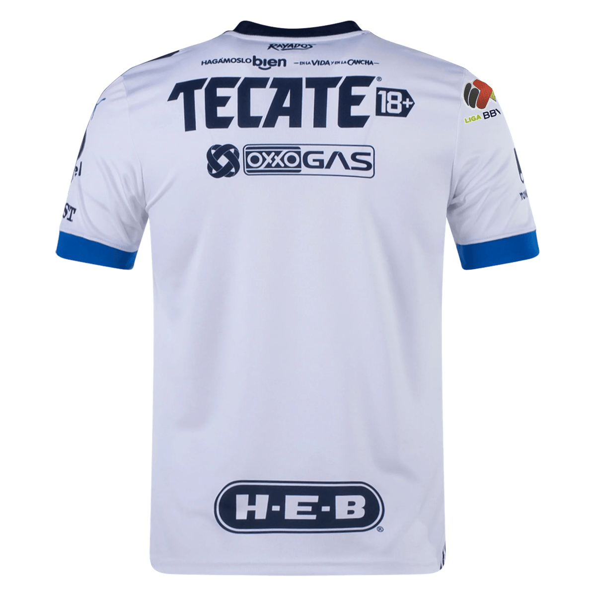 Puma Monterrey Authentic Away Jersey w/ Liga MX Patch 23/24 (Puma White) | SoccerWearhouse