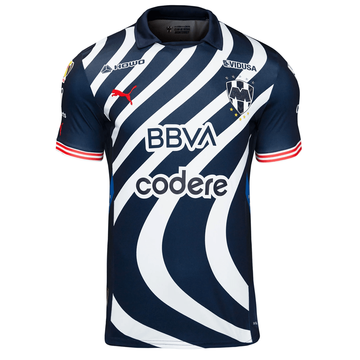 Puma Monterrey Authentic Home League Cup Jersey 24/25 (Navy/White) | SoccerWearhouse