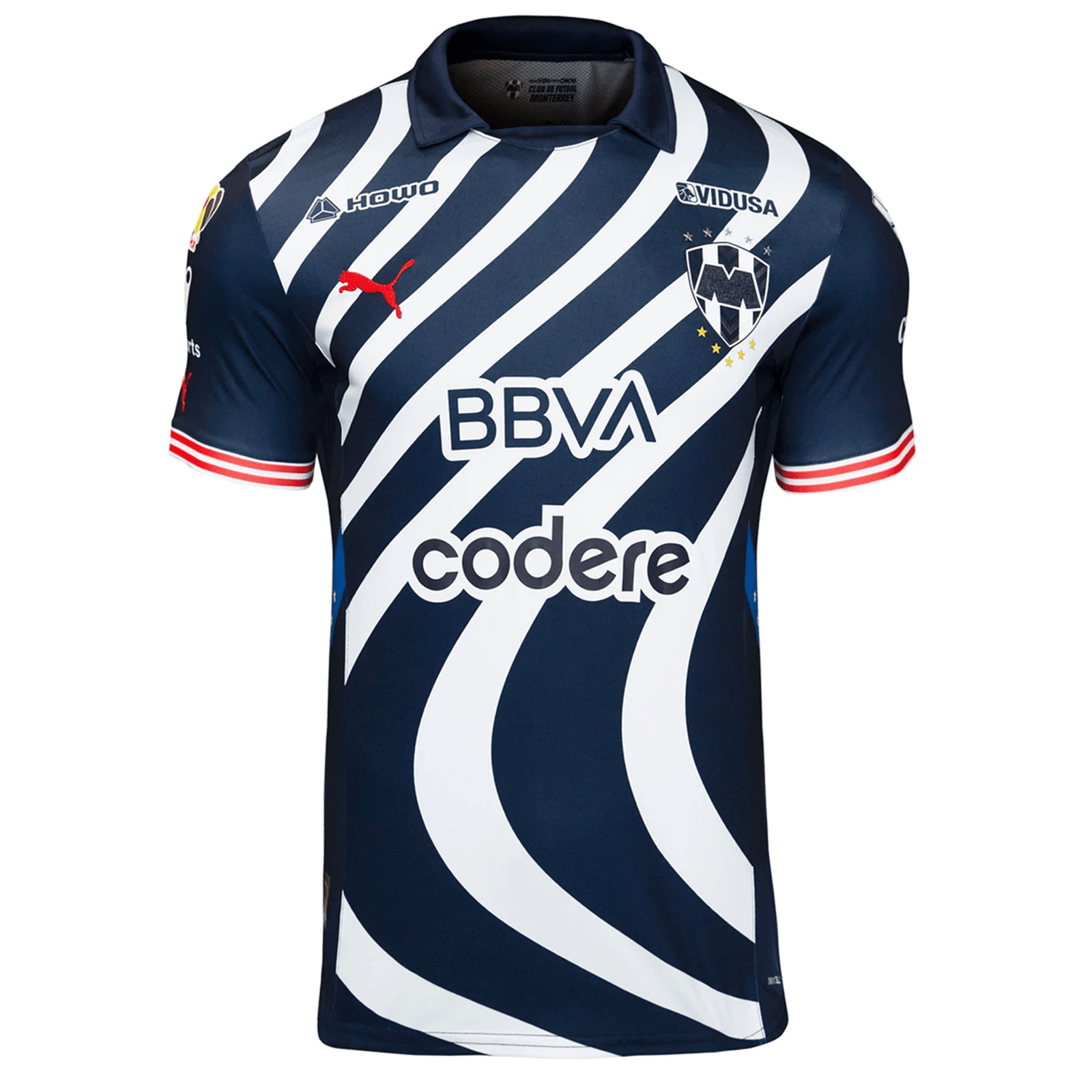 Puma Monterrey Authentic Home League Cup Jersey 24/25 (Navy/White) | SoccerWearhouse