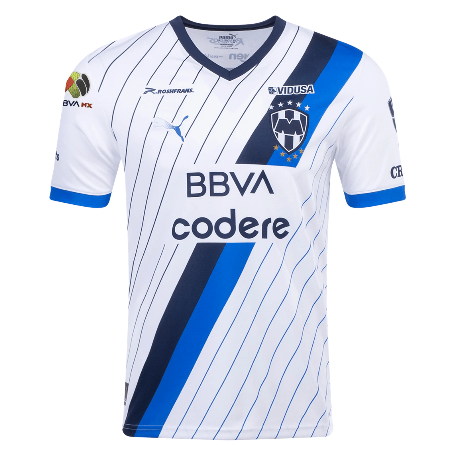 Puma Monterrey Away Jersey w/ Liga MX Patch 23/24 (Puma White) | SoccerWearhouse