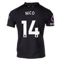 Puma Nico Men's Manchester City Away Jersey 25/26 w/ NRFR + EPL Patches (Puma Black)