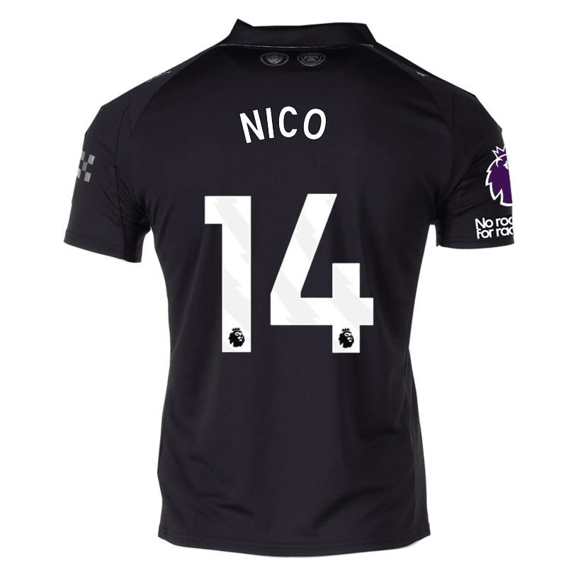 Puma Nico Men's Manchester City Away Jersey 25/26 w/ NRFR + EPL Patches (Puma Black) | SoccerWearhouse