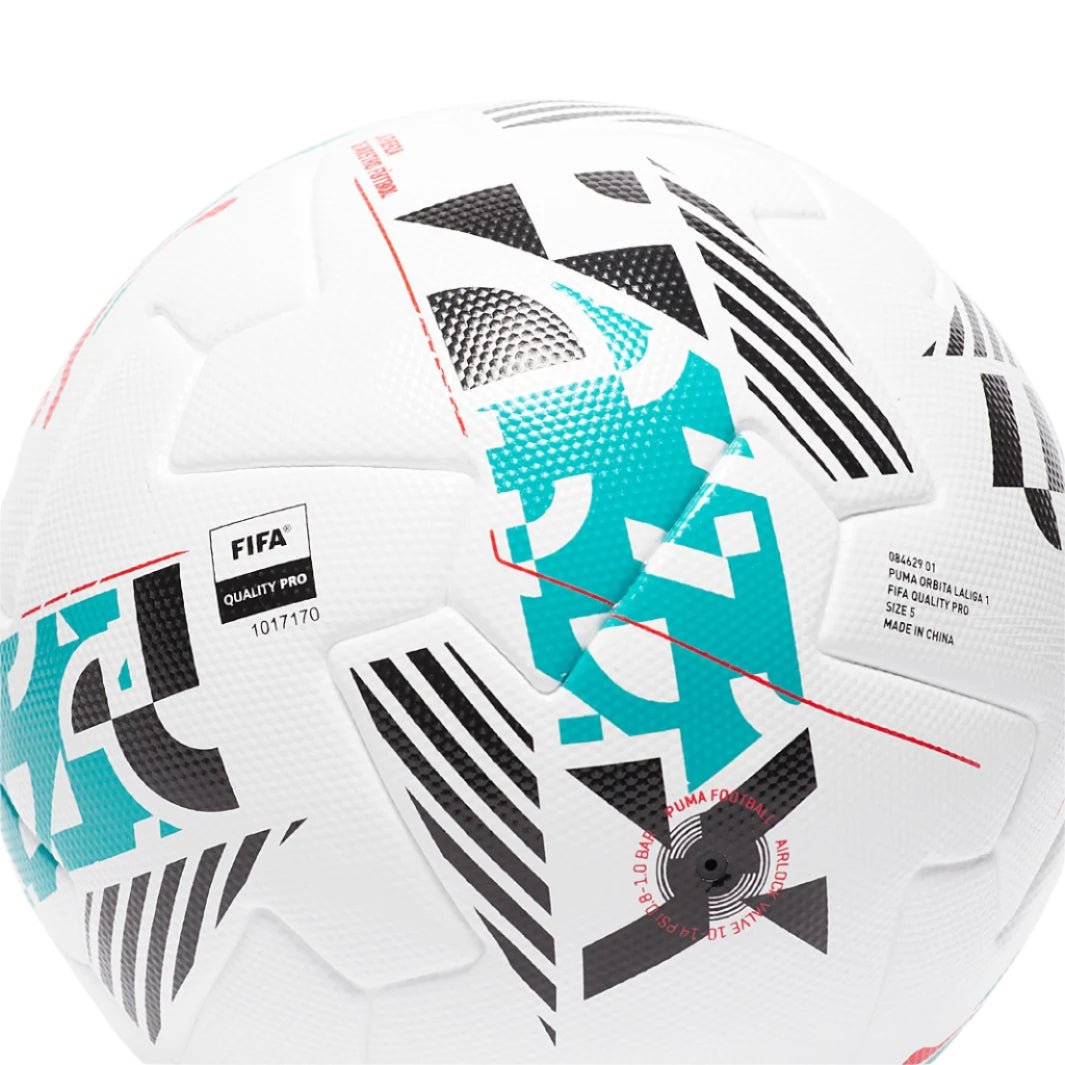 Puma Orbita La Liga 25/26 1 FIFA Pro Match Ball (Puma White/Multicolor) | SoccerWearhouse
