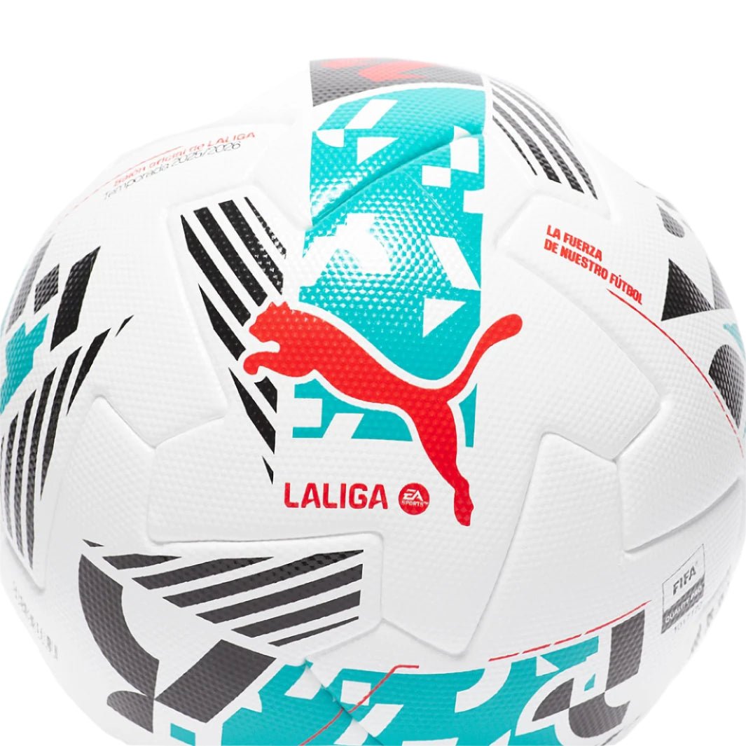 Puma Orbita La Liga 25/26 1 FIFA Pro Match Ball (Puma White/Multicolor) | SoccerWearhouse
