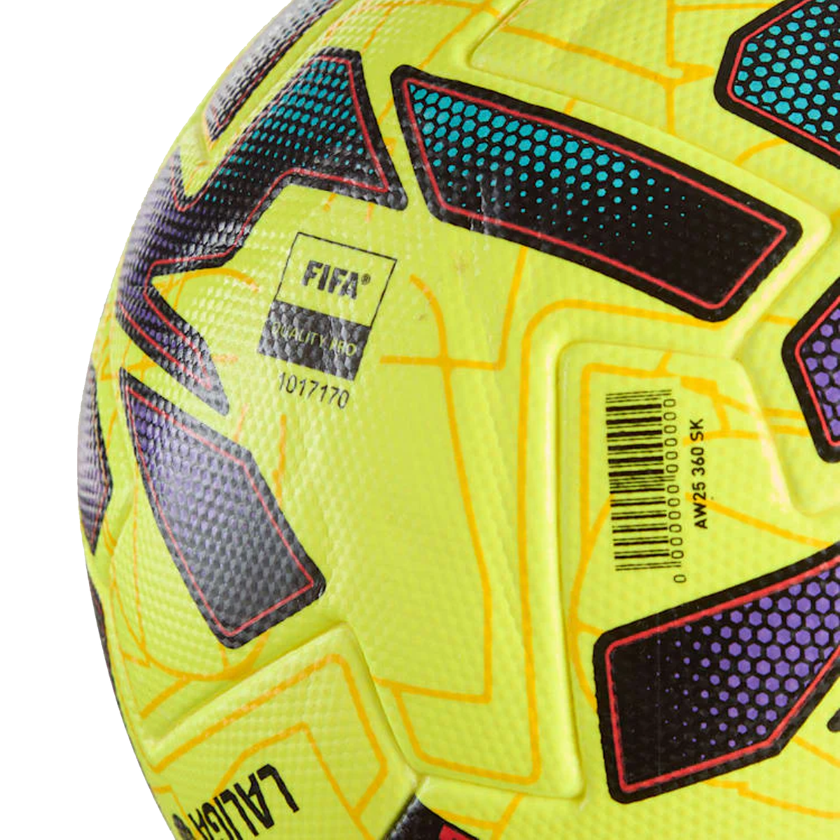 Puma Orbita La Liga 25/26 1 Winter Soccer Ball FIFA Pro (Fluo Yellow/Multi) | SoccerWearhouse