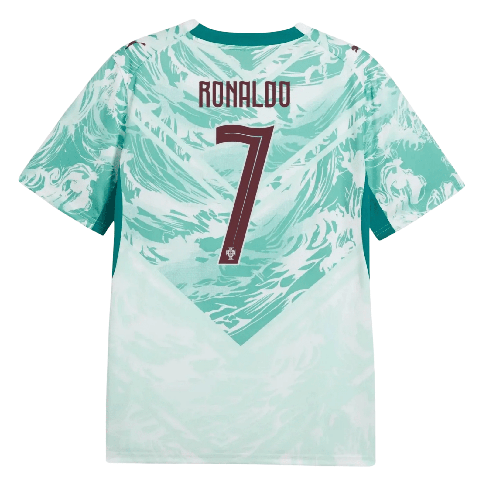 Puma Portugal Cristiano Ronaldo Away Jersey 2026 (Green Lagoon/White)* | SoccerWearhouse