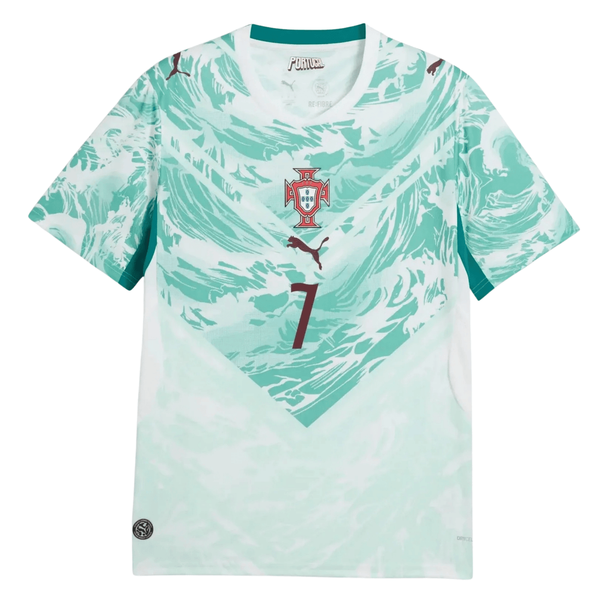 Puma Portugal Cristiano Ronaldo Away Jersey 2026 (Green Lagoon/White)* | SoccerWearhouse