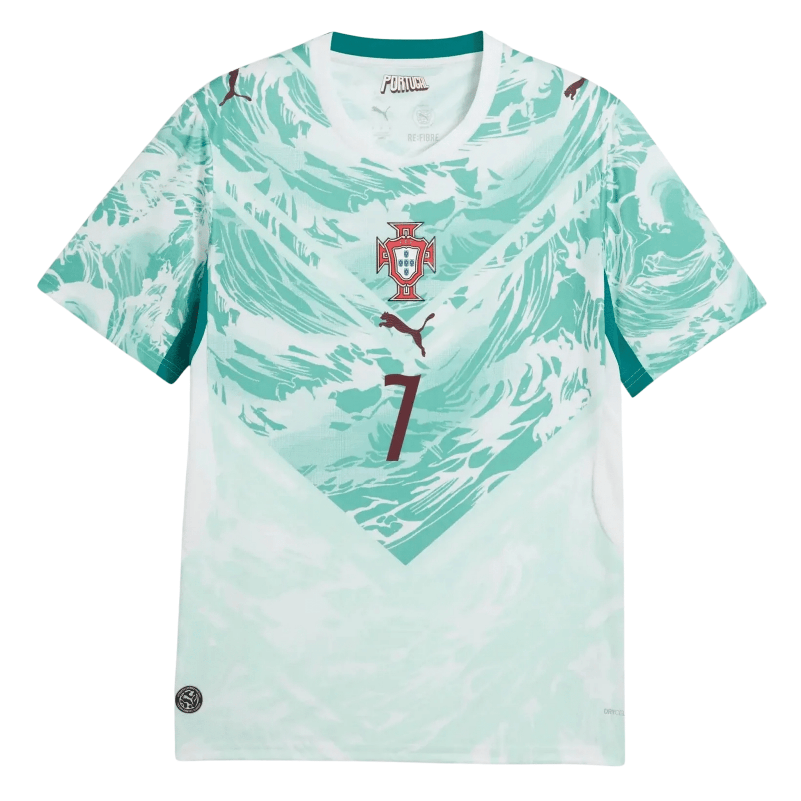 Puma Portugal Cristiano Ronaldo Away Jersey 2026 (Green Lagoon/White)* | SoccerWearhouse