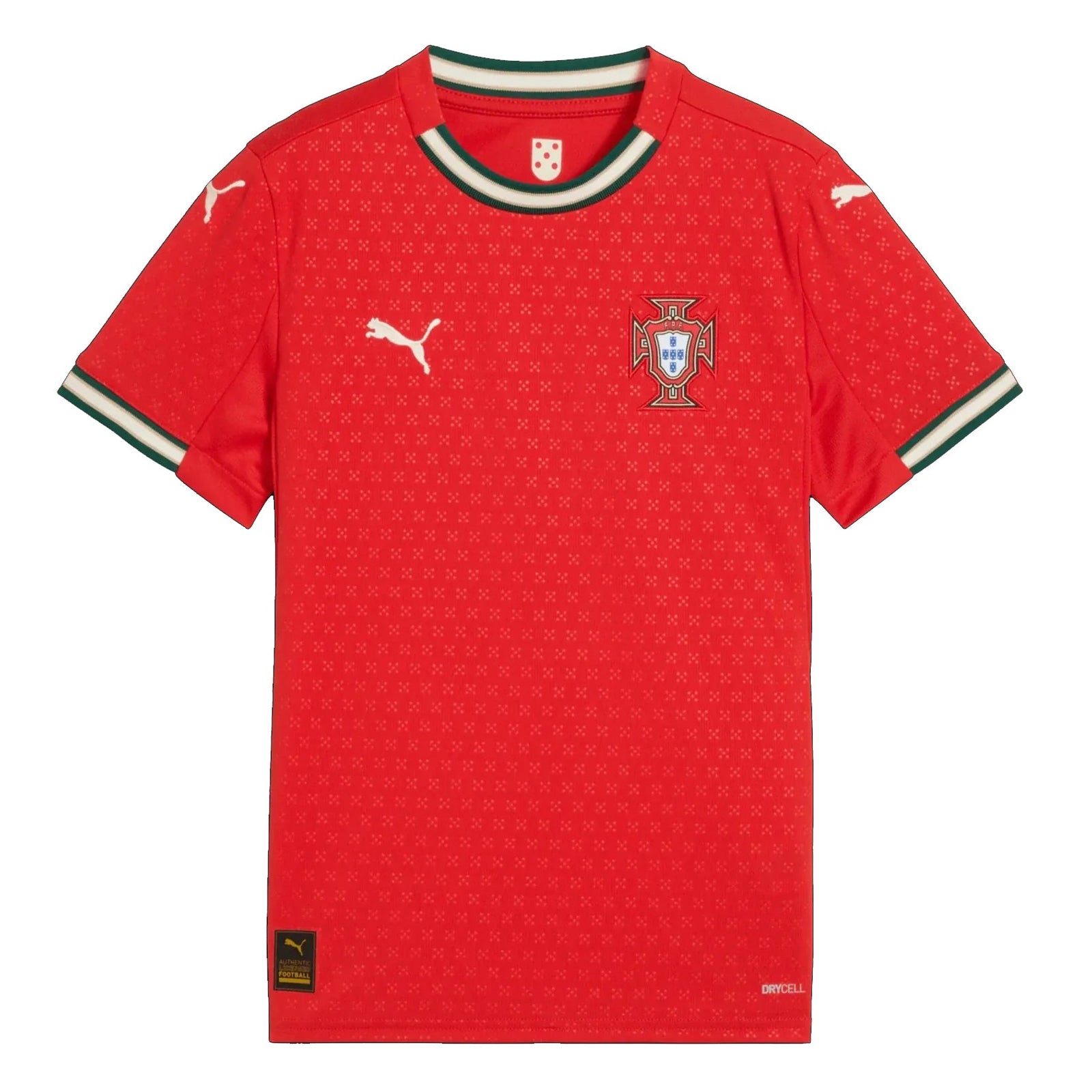 Puma Portugal Youth Home Jersey 25/26 (Sport Red/Sugared Almond) | SoccerWearhouse