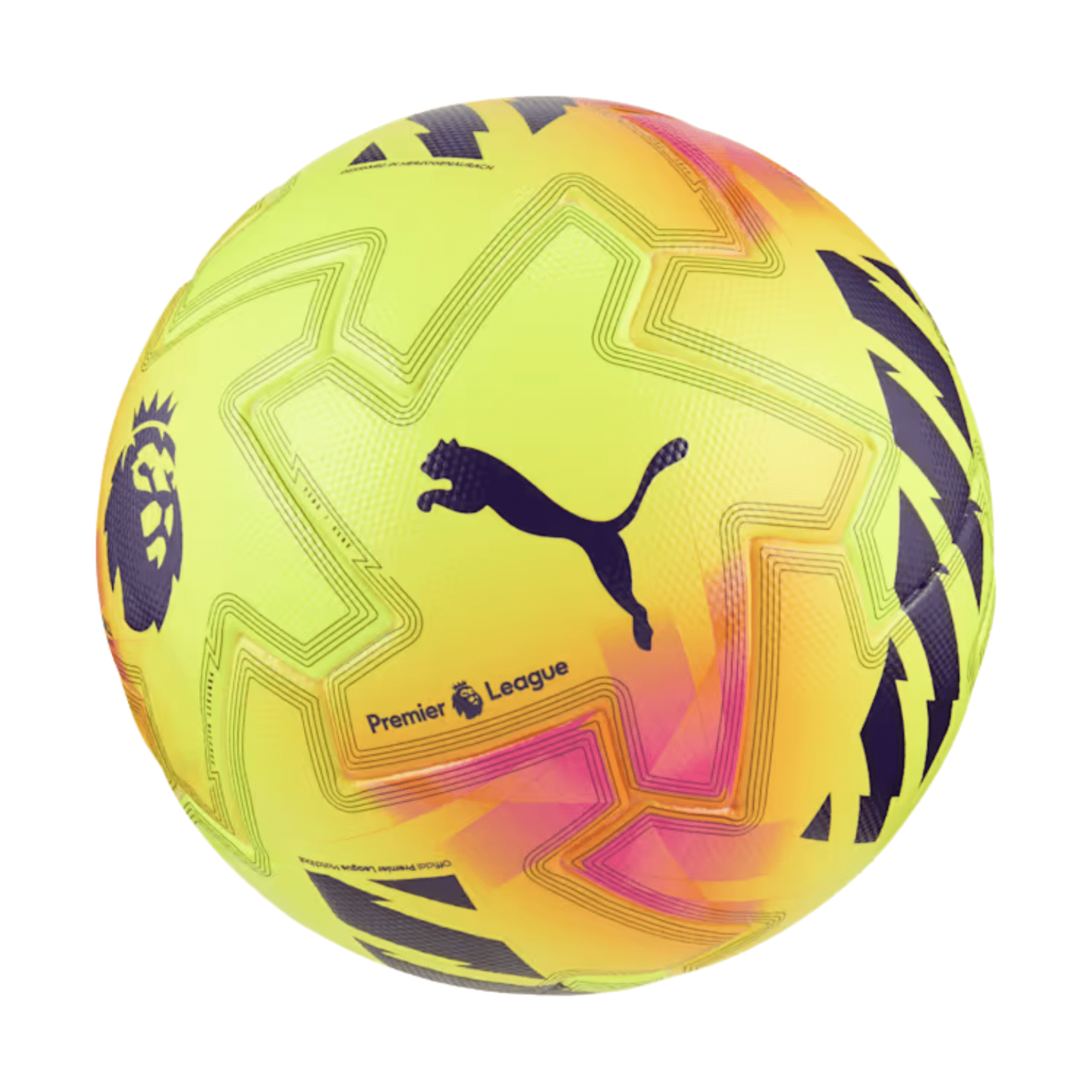 PUMA Premier League 25/26 Orbita Ultimate Lights Soccer Match Ball – Official Edition (Fluo Yellow/Multi)
