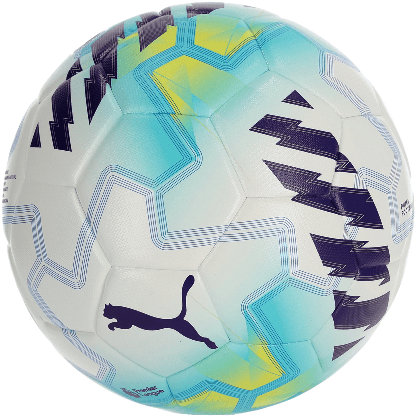 Puma Premier League Orbita Match Lights Ball FIFA Pro Winter Edition 25/26 (White/Aqua/Blue) | SoccerWearhouse