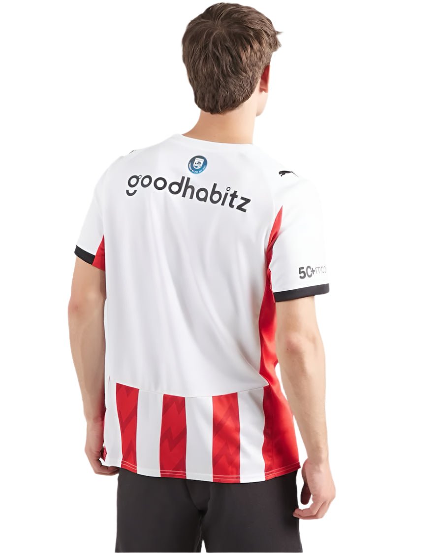 Puma PSV Eindhoven 25/26 Home Jersey (White/Red) | SoccerWearhouse