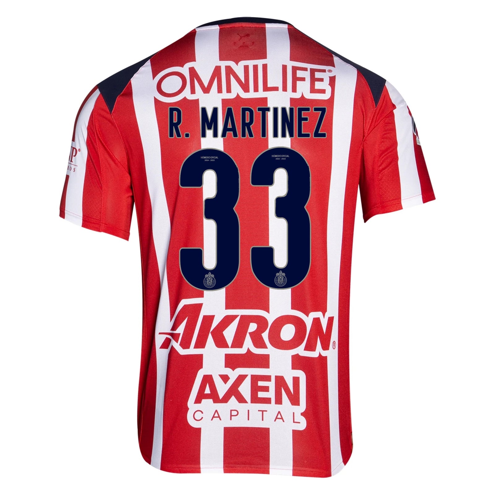 Puma Raúl Martínez Men's Chivas De Guadalajara Home Jersey 25/26 (Puma Red/White) | SoccerWearhouse