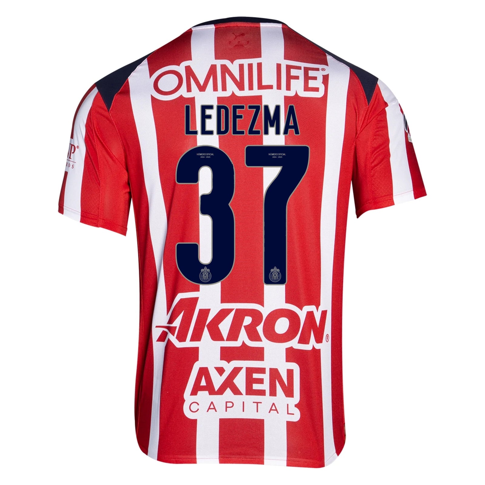 Puma Richard Ledezma Men's Chivas De Guadalajara Home Jersey 25/26 (Puma Red/White) | SoccerWearhouse