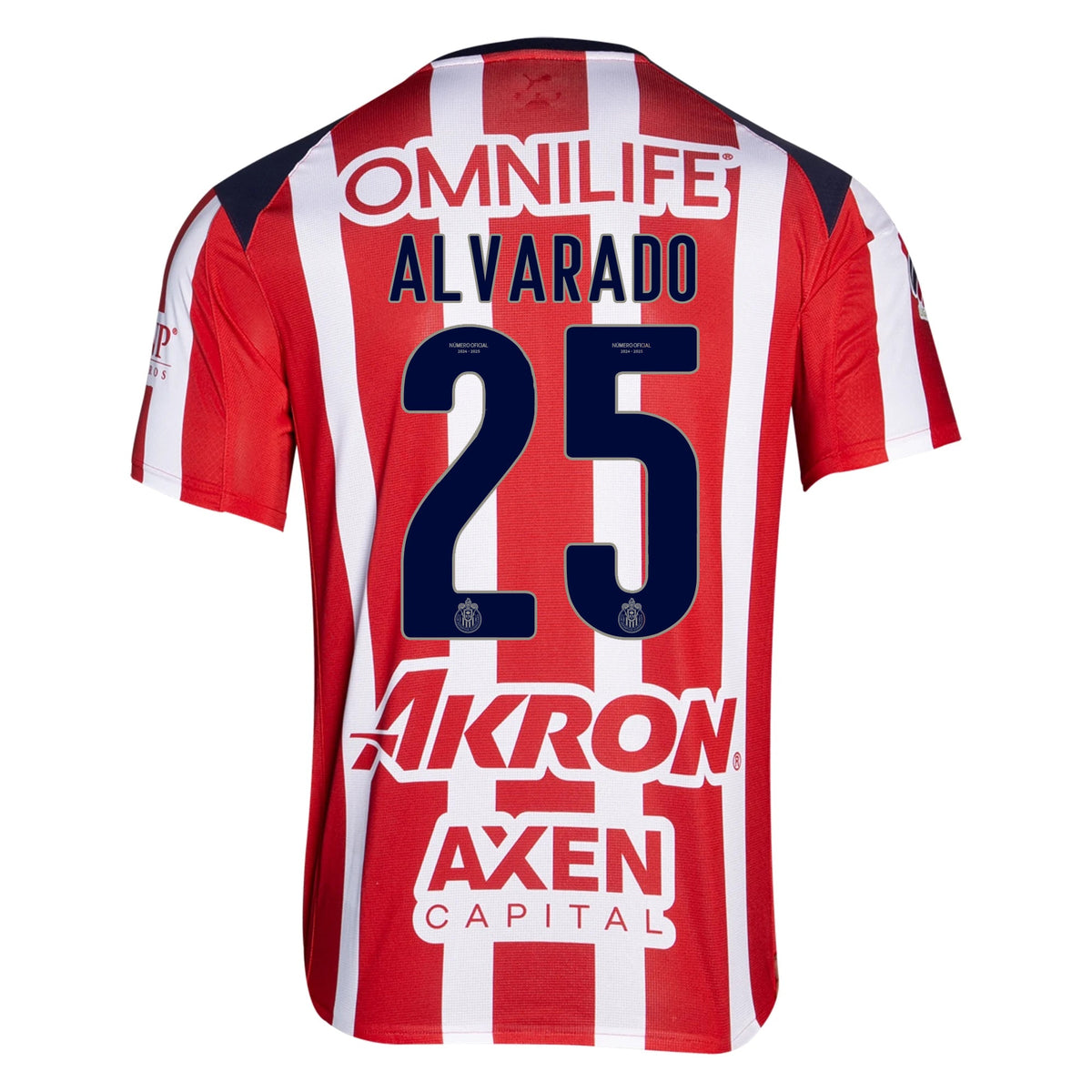 Puma Roberto Alvarado Men's Chivas De Guadalajara Home Jersey 25/26 (Puma Red/White) | SoccerWearhouse