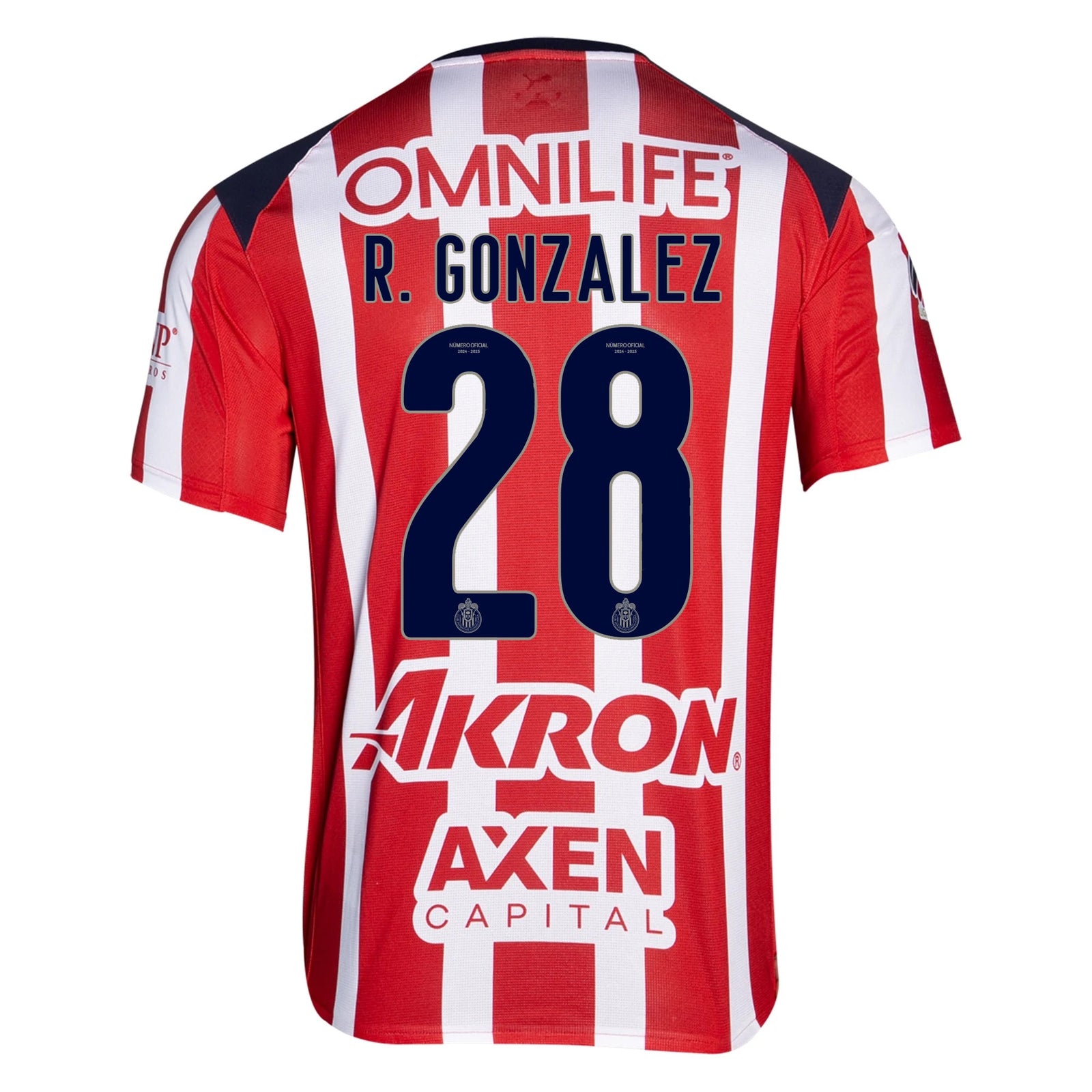 Puma Ruben Gonzalez Men's Chivas De Guadalajara Home Jersey 25/26 (Puma Red/White) | SoccerWearhouse