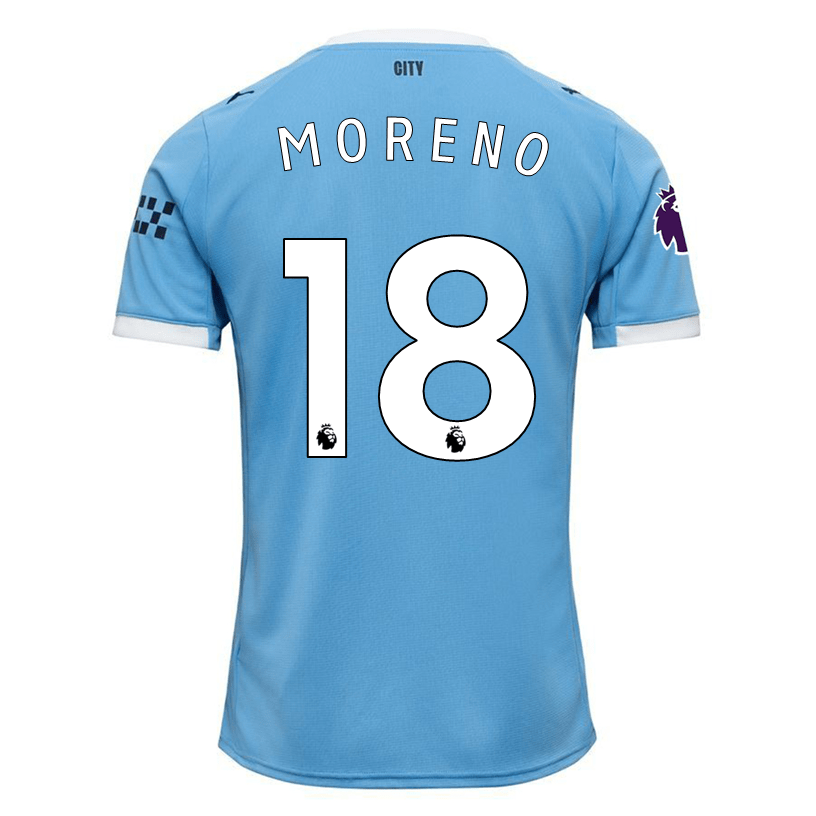 Puma Stefan Ortega Moreno Manchester City Home Jersey 25/26 w/ EPL + Sponsor Patch (Team Light Blue/Puma White) | SoccerWearhouse