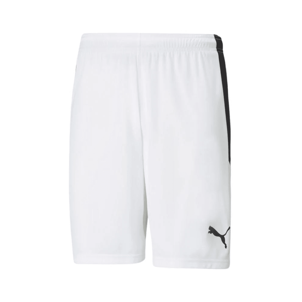 Puma Teamliga Shorts (White/Black) | SoccerWearhouse