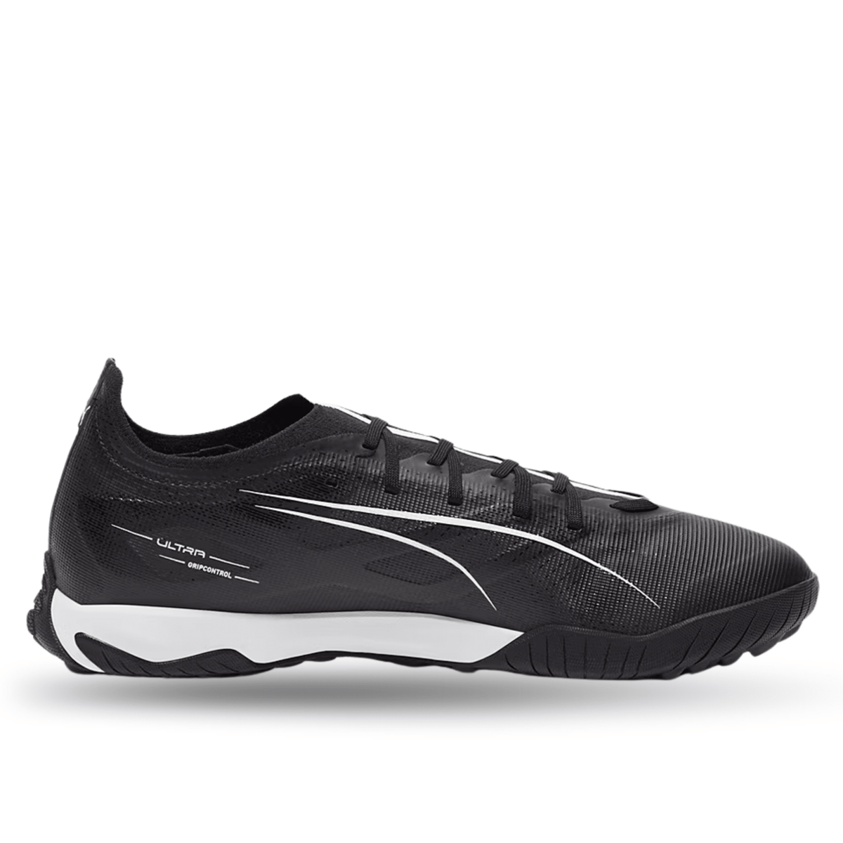 PUMA Ultra 5 Match TT Turf Soccer Shoes (Black/White) | SoccerWearhouse