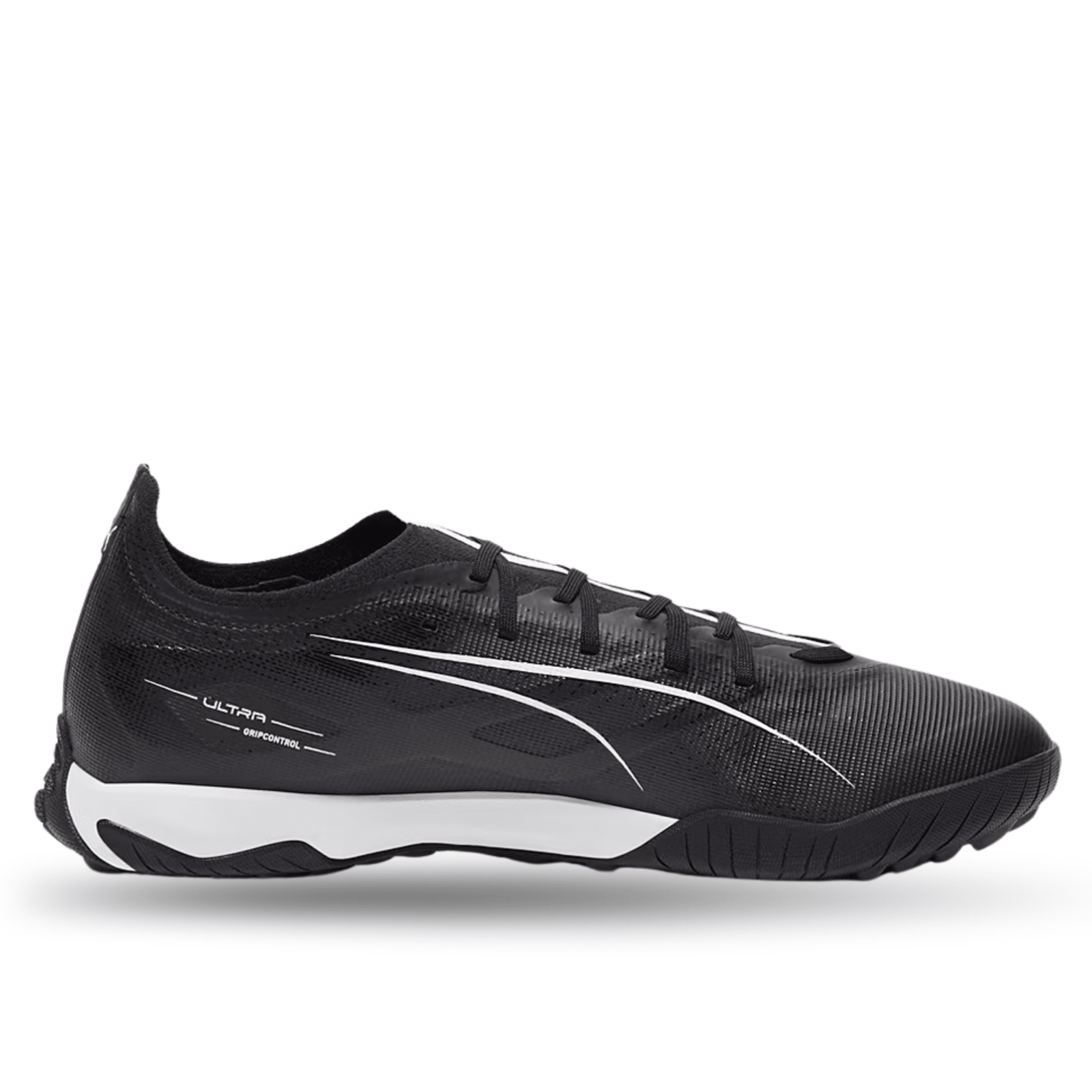 PUMA Ultra 5 Match TT Turf Soccer Shoes (Black/White) | SoccerWearhouse