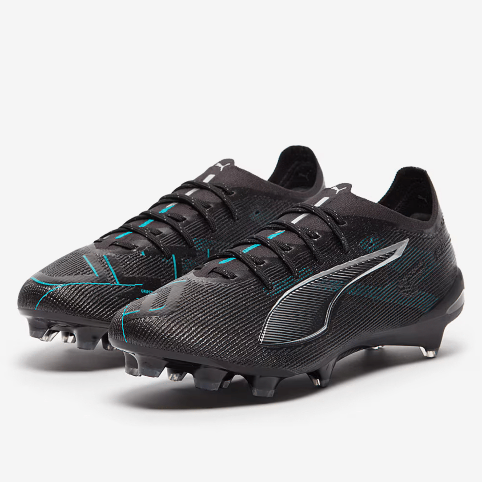 Puma Ultra 5 Ultimate FG Soccer Cleats (Black/Silver/Bright Royal)
