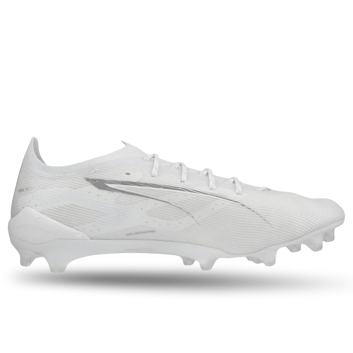 Puma Ultra 5 Ultimate FG Soccer Cleats (Puma White/Puma Silver) | SoccerWearhouse
