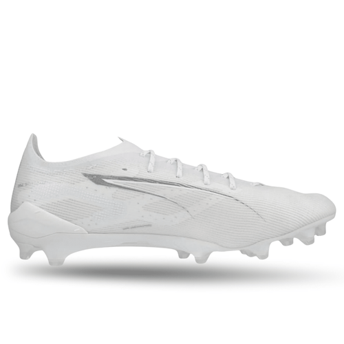 Puma Ultra 5 Ultimate FG Soccer Cleats (Puma White/Puma Silver) - 7 M / 8 W
