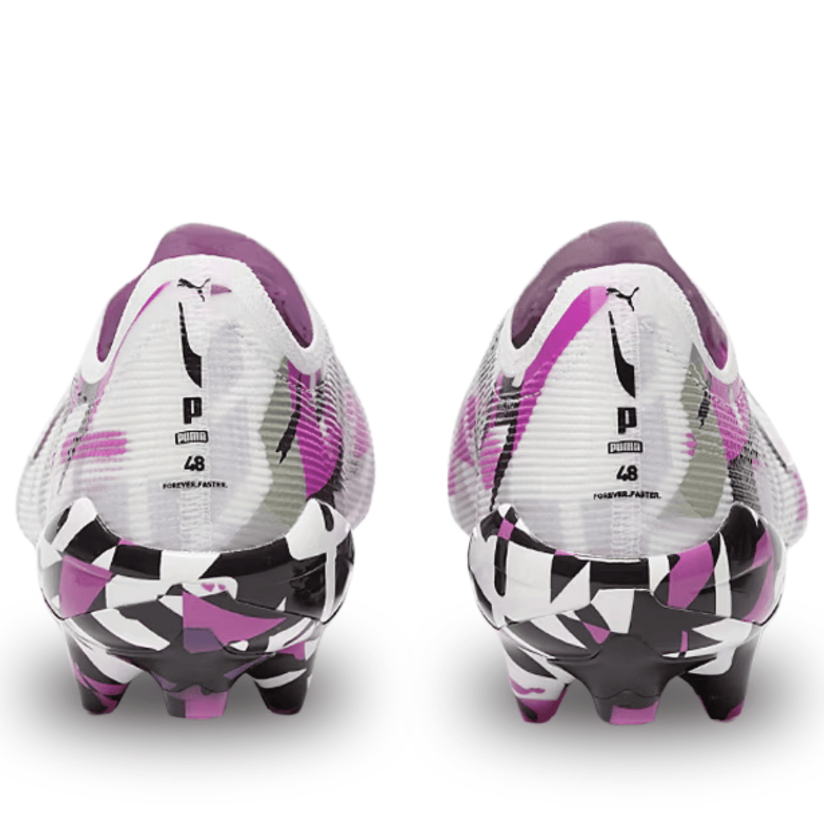 Puma Ultra 5 Ultimate Forever FG Soccer Cleats (White/Magenta/Black) | SoccerWearhouse