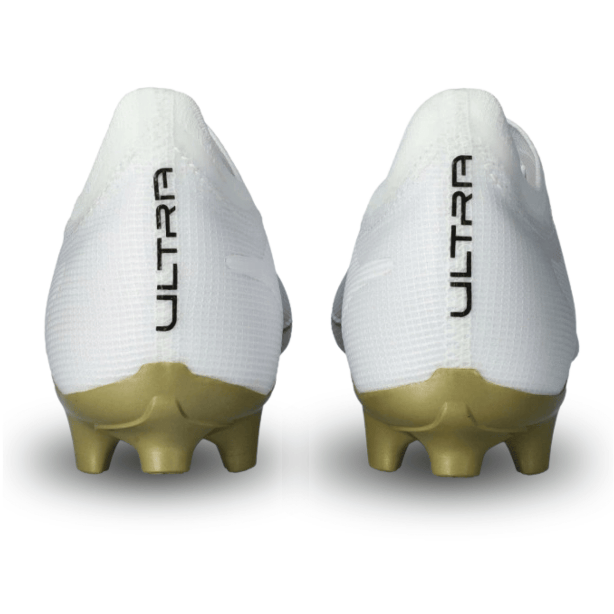 Puma Ultra 6 Match FG/AG Soccer Cleats (White/Gold) | SoccerWearhouse
