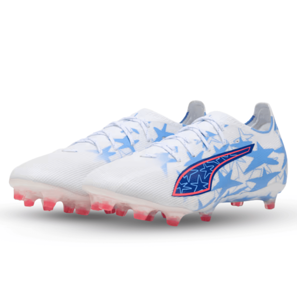 Puma Ultra 6 Match KidSuper x CP FG/AG Soccer Cleats (Puma White/Pink Lilac) | SoccerWearhouse