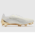 Puma Ultra 6 Ultimate FG Soccer Cleats (White/Gold)