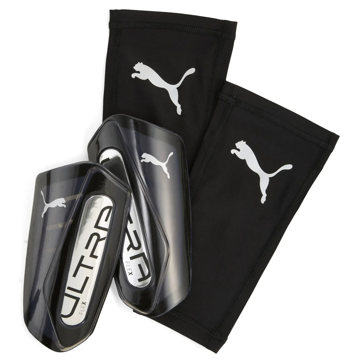 PUMA ULTRA Flex Sleeve Shin Guards (Black) | SoccerWearhouse