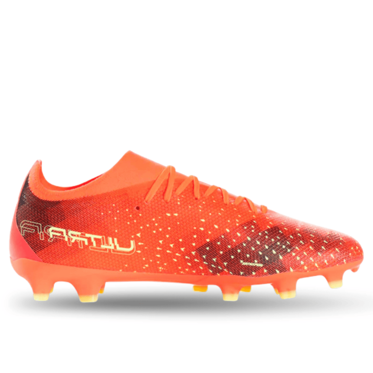 Puma Ultra Match FG/AG Soccer Cleats (Coral/Fizzy Light/Black) | SoccerWearhouse