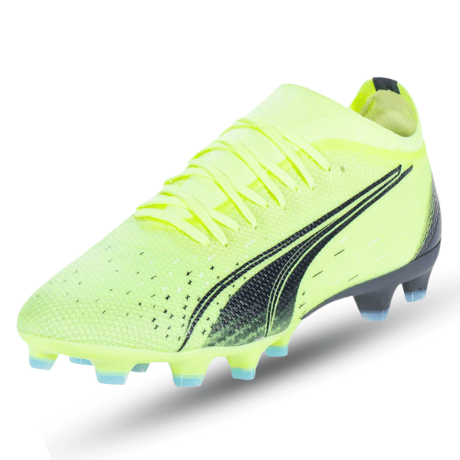 Puma Ultra Match FG/AG Soccer Cleats (Fizzy Light/Parisian Blue) | SoccerWearhouse