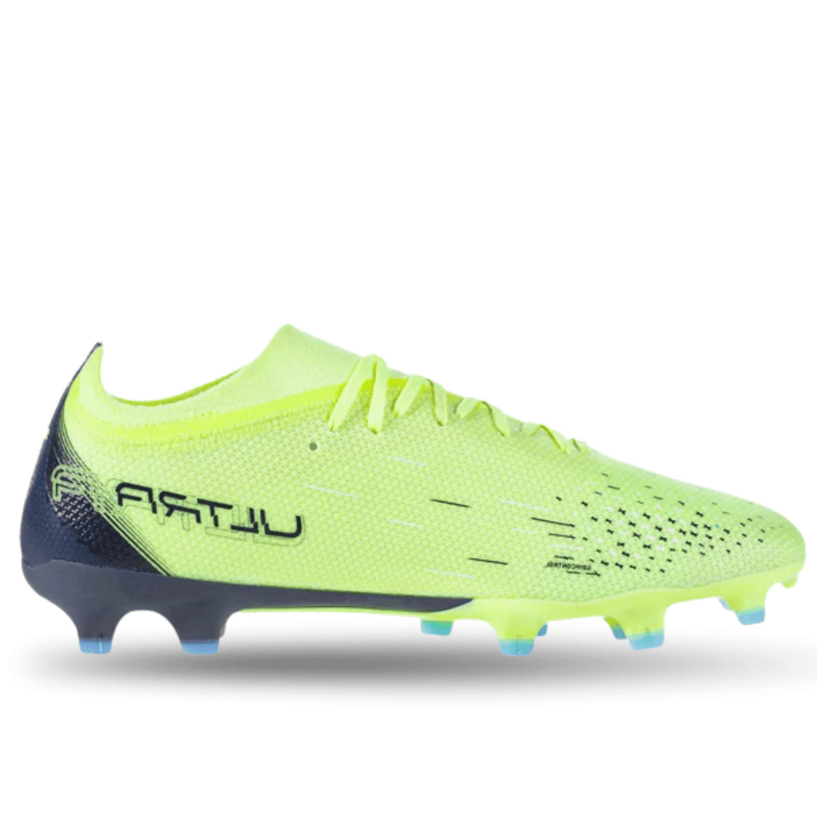 Puma Ultra Match FG/AG Soccer Cleats (Fizzy Light/Parisian Blue) | SoccerWearhouse