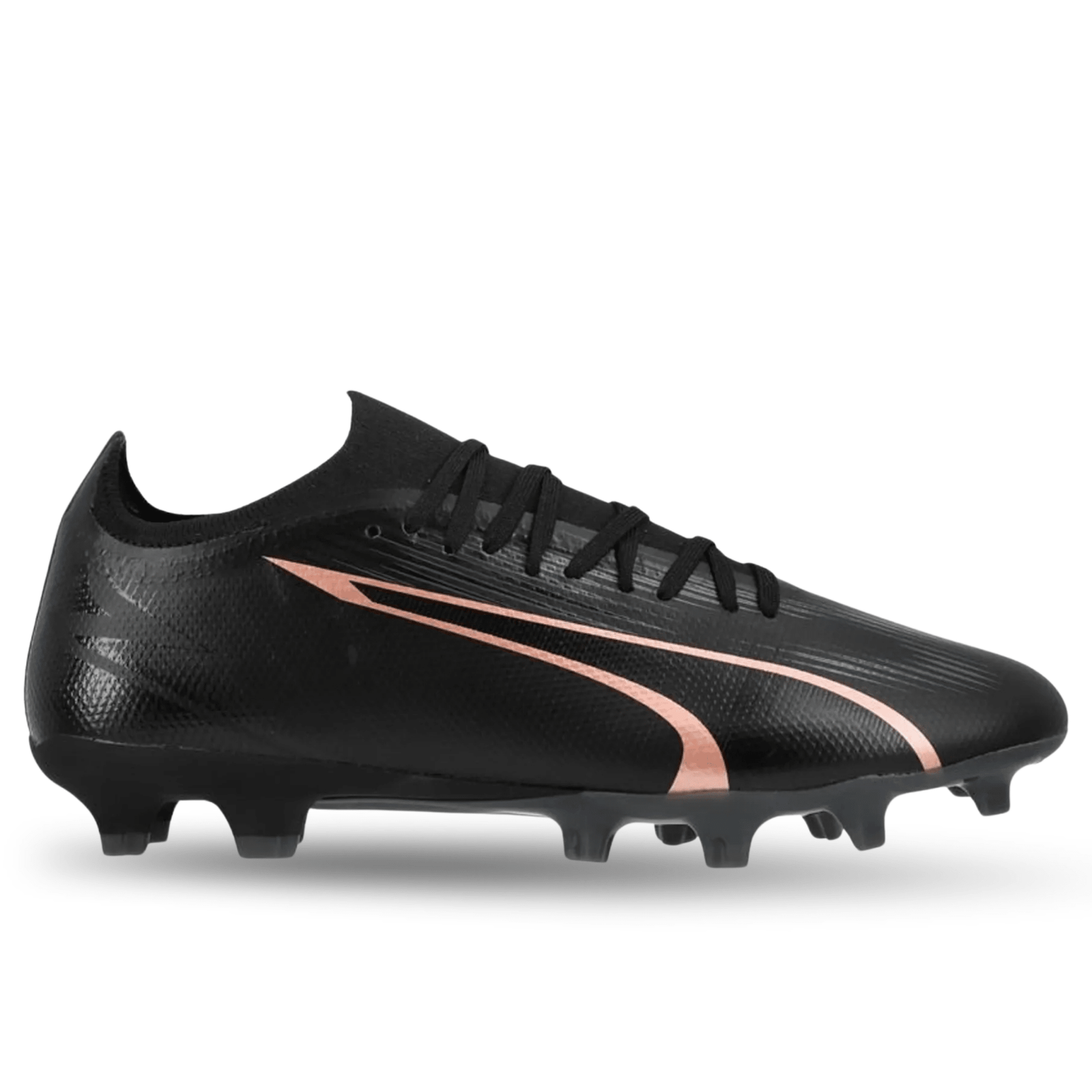 Puma Ultra Match FG/AG Soccer Cleats (Puma Black/Copper Rose) | SoccerWearhouse
