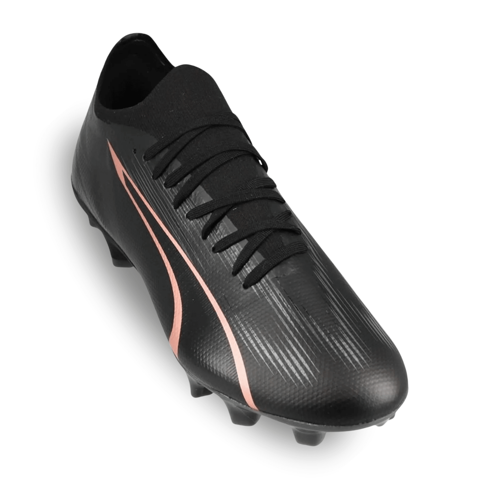 Puma Ultra Match FG/AG Soccer Cleats (Puma Black/Copper Rose) | SoccerWearhouse