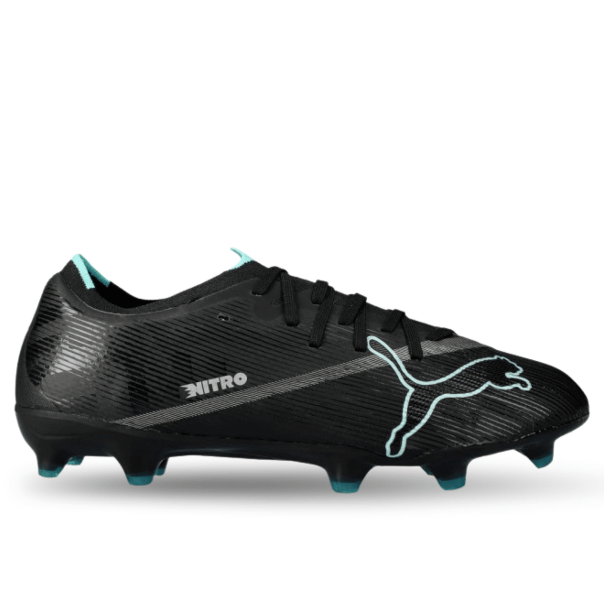 PUMA Ultra Nitro 7 Match FG/AG Soccer Cleats (Black/Intense Mint) | SoccerWearhouse