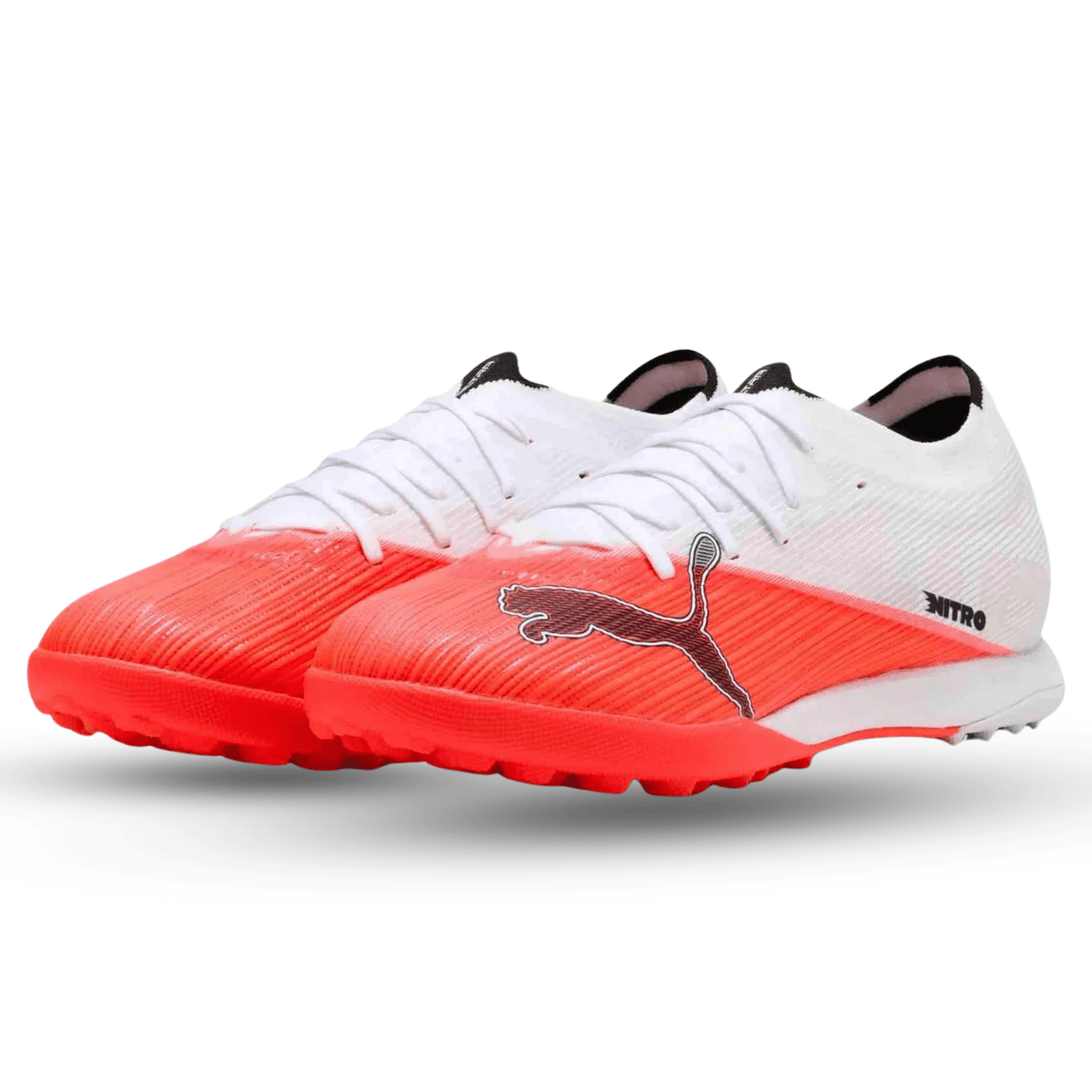 Puma Ultra Nitro 7 Match Turf Soccer Shoes (White/Pink) | SoccerWearhouse