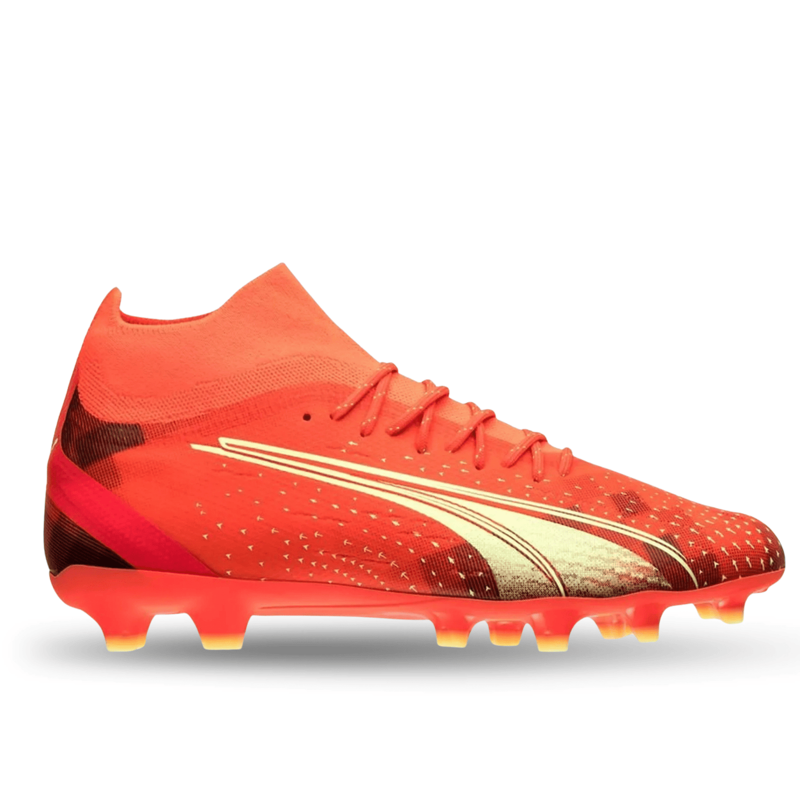 Puma Ultra Pro FG/AG Soccer Cleats (Coral/Fizzy Light) | SoccerWearhouse