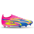 Puma Ultra Ultimate Energy FG/AG Soccer Cleats (Pink/Ultra Blue/Yellow Alert)