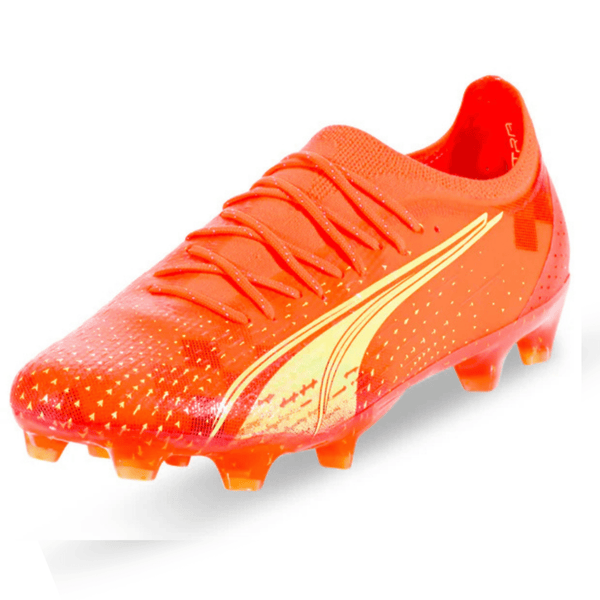 Puma Ultra Ultimate FG/AG Soccer Cleats (Coral/Fizzy Light/Black)